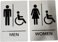 USA Made - Men's and Women's Restroom Signs ADA-Compliant Bathroom Door Signs by RockRidge