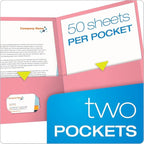 Oxford Twin-Pocket Folders, Textured Paper, Letter Size, Holds 100 Sheets - Image 2