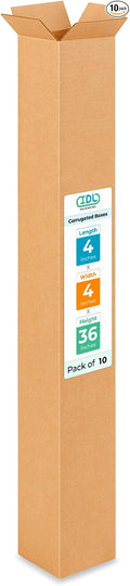IDL Packaging Tall Moving & Shipping Boxes 4x4x36 inches by IDLPackaging