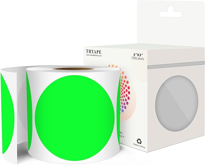3 Inch Round Color Coding Labels by Unknown