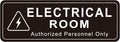 Electrical Room Door Sign for Business，Self-Adhesive Durable Modern Electrical by LUHIMO