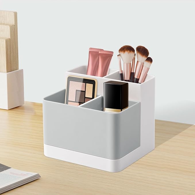 Poeland Desktop Storage Organizer Pencil Card Holder Box Container - Image 2