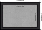 Amanti Art Black Framed Magnetic Board 19x27 Medium Vision Board - Image 2