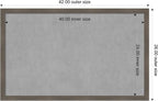 Amanti Art Grey Framed Magnetic Board 26x42 Large Vision Board - Image 3