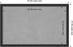 Amanti Art Black Framed Magnetic Board 27x43 Large Vision Board - Image 3