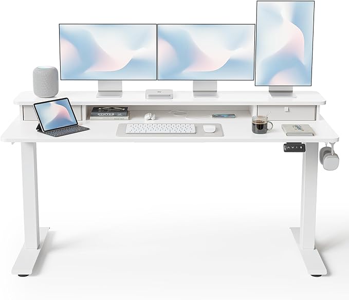 FEZIBO 60 x 24 Inch Height Adjustable Electric Standing Desk by FEZIBO