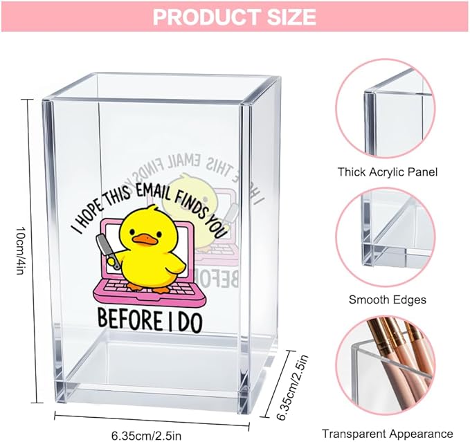 Vgrti I Hope This Email Finds You Before I Do Acrylic Cosmetic Pencil Pen - Image 2