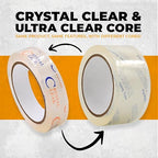 WOD CST22CC Crystal Clear See-Through Packing Tape – 3 inch x 110 yds. - Image 3