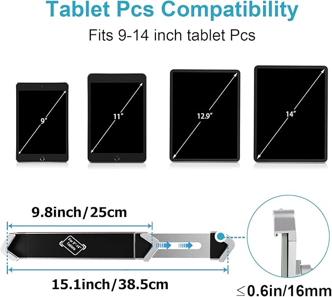 YOOZ Anti Theft Wall Mount for Tablet, Kiosk Counter Retail Security Stand - Image 5