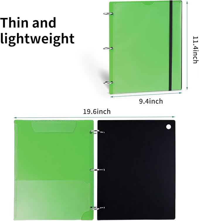 Tashkummy 360° Pivotable 3 Ring Clipboard Binder, Foldable Binders 1 Inch Fits - Image 3