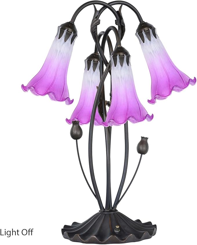 Bieye LS03 Lily Flower Blown Glass Lampshade - Image 5