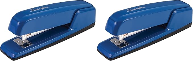 Swingline Stapler, 30 Sheet Capacity, 747 Business Stapler, Jam Free, Royal Blue by Swingline