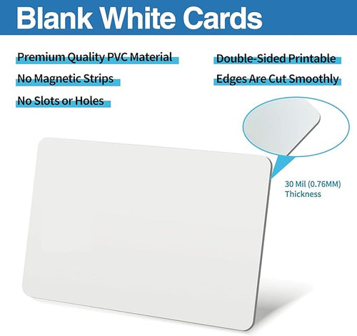 100 Pack - Premium Blank PVC Cards - Image 2