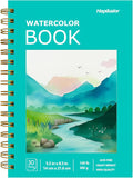 Watercolor Paper Pad, 5.5"x8.5" Water Color Paper, 140lb/300gsm Artist Painting by Hapikalor
