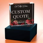 Personalized Gifts, Custom Quote Block Letter Board, Crystal-Clear Acrylic - Image 3