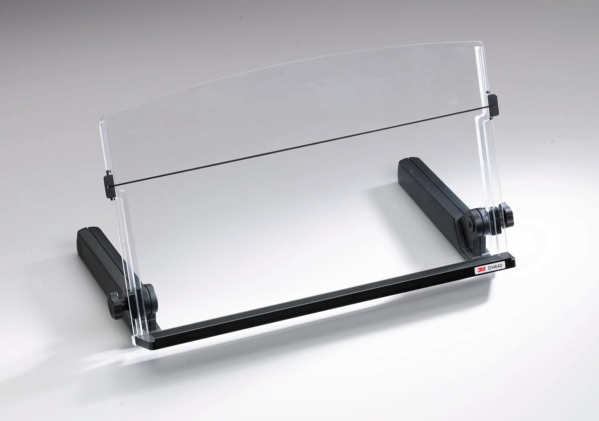 3m adjustable in-line document holder, black, dh640, 1, main product view
