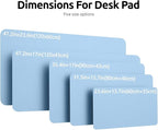 YSAGi Leather Desk Protector, Office Mat, Large Mouse Mat, Non-Slip PU Leather - Image 4