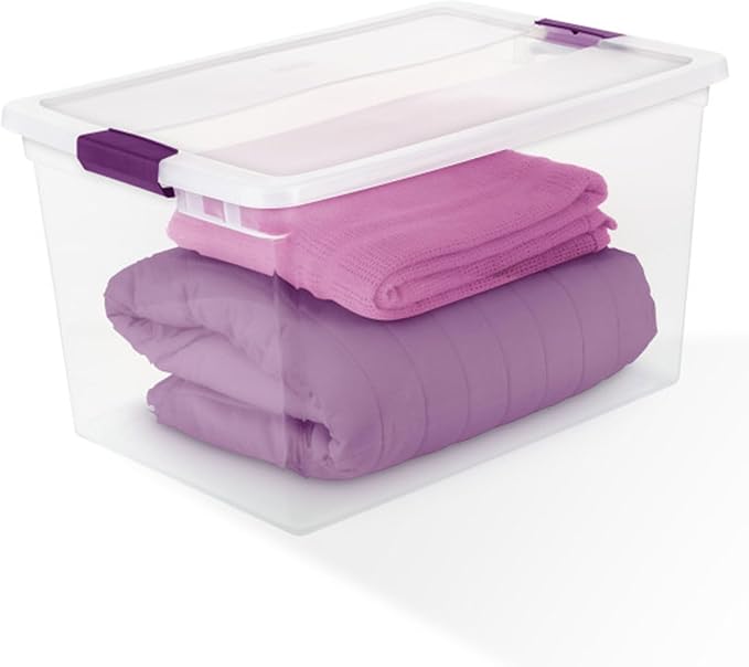 Sterilite 6-Pack Plastic Storage Bin w/ Latch Lid, 66 Qt - Image 8