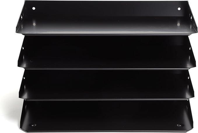 Huron Desktop Horizontal 4-Slot Legal File Binder Organizer Storage Letter Tray - Image 6