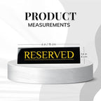 6 Reserved Table Signs – Black Stainless Steel - Image 2