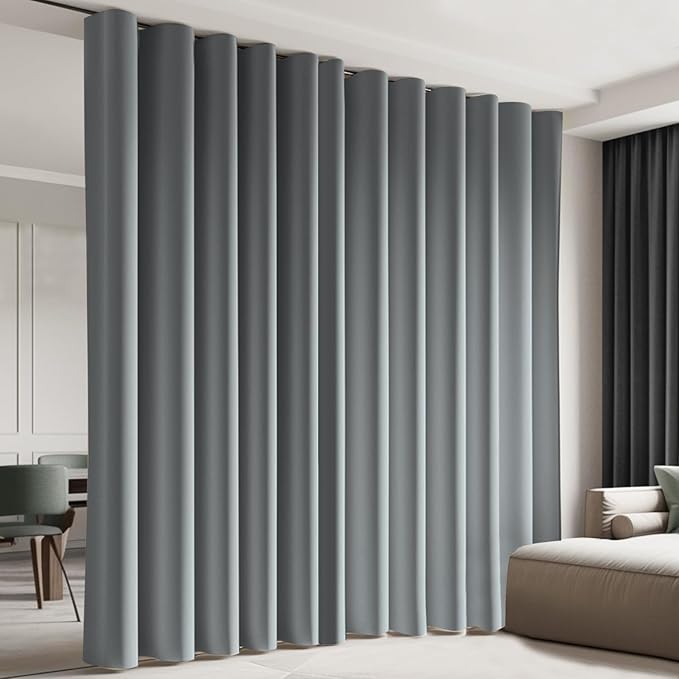Cbsroro Room Divider Blackout Curtain Track Curtains Wall Dividers Panels Screen by CBSROROHome
