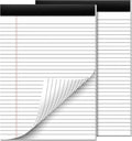 2 Pcs Legal Pads 8.5 x 11 Note Pads 8.5 x 11 Inch Notepad 60 Sheets Writing by Nichela