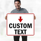 Custom Arrow, Custom Directional Sign, Down Arrow, 24x30 Inches, 55 mil thick - Image 2