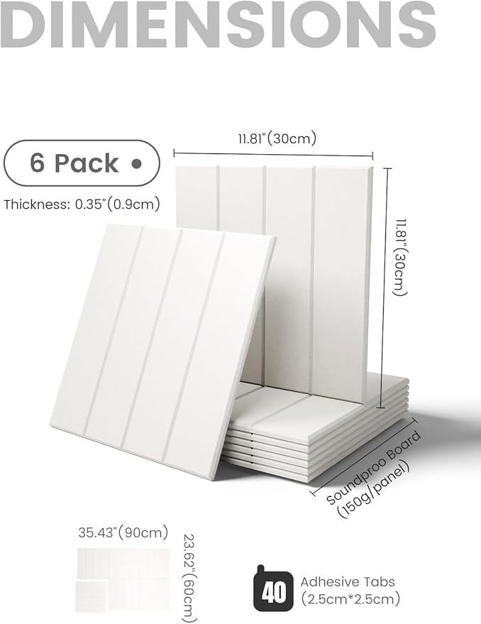 Fluxynara Felt Bulletin Board Tiles Large 36" x 24"Cork Board Alternative-6 Pack - Image 2