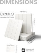 Fluxynara Felt Bulletin Board Tiles Large 36" x 24"Cork Board Alternative-6 Pack - Image 2