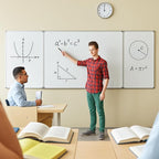 96” x 40 ” Foldable Whiteboard Dry Erase Board Large Tri Folding Whiteboard - Image 4