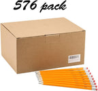 Madisi Wood-Cased #2 HB Pencils, Pre-sharpened, Bulk Pack, 576 pencils in box - Image 2