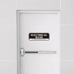 Electrical Room Door Sign for Business，Self-Adhesive Durable Modern Electrical - Image 7