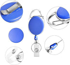 Retractable Badge Holder with Carabiner Reel Clip and Key Ring - Image 8