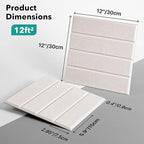 Lunarthos Felt Wall Tiles, 12 Pack 12"x12"x0.4" Cork Borad Tiles - Image 2