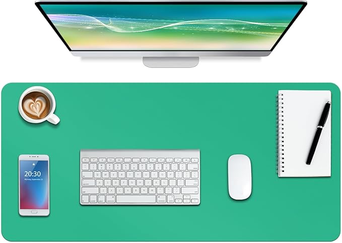 Boutilon Leather Desk Pad Protector, Non-Slip Mouse Pad, Laptop Desk Pad by Boutilon