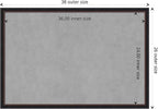 Amanti Art Black Framed Magnetic Board 26x38 Large Vision Board - Image 4