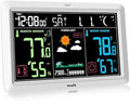 Weather Station with Atomic Clock Indoor Outdoor Thermometer Wireless, Humidity by Hodik