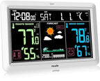 Weather Station with Atomic Clock Indoor Outdoor Thermometer Wireless, Humidity by Hodik