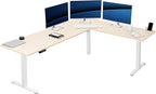 VIVO Electric Corner 84 x 63 inch L-Shaped Standing Desk, Memory Height by VIVO