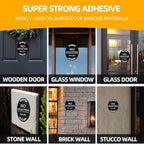 no soliciting sign for front door 4x5 inch No Soliciting Sign for Home Aluminum - Image 5