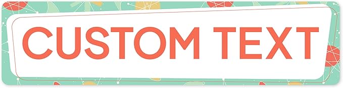 Custom Sign, Custom Street Sign, 11 Font Colors, 13 Font Styles, 4 Hole Options by MySignCenter