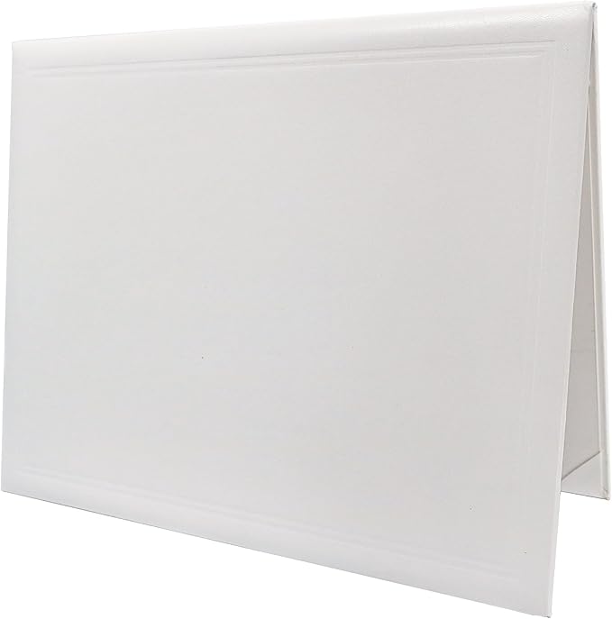 GraduationMall 11"x14" Smooth Padded Diploma Cover Certificate Holder White by GraduationMall%C2%AE