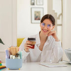 SKYDUE 360 Degree Rotating Desk Organizer, Dual-Purpose Pencil Pen Holder - Image 7