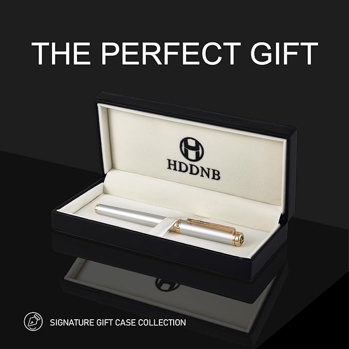 HDDNB Silver Luxury Fountain Pen Set - Image 5