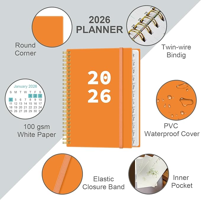 2026 Planner - Planner 2026 from January 2026 - December 2026, Weekly & Monthly - Image 2