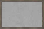 Amanti Art Grey Framed Magnetic Board 22x34 Large Vision Board by AmantiArt