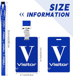 PerKoop 25 Pack Visitor Badge Lanyards Volunteer Badge Holder - Image 3