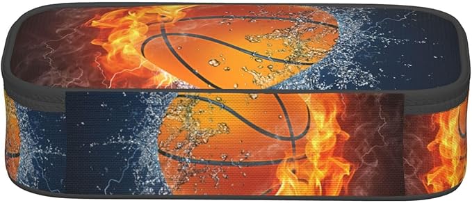 Cool Basketball Ball Pencil Case Big Capacity Storage Pencil Pouch Stationery - Image 4