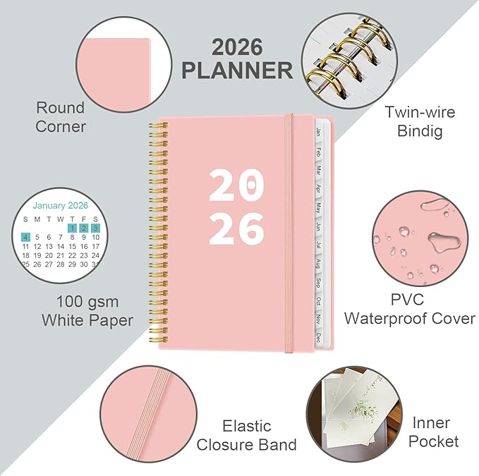 2026 Planner - Planner 2026 from January 2026 - December 2026, Weekly & Monthly - Image 2