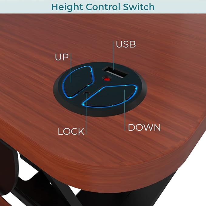 VERSADESK 48 Inch Electric Height Adjustable Ergonomic Desk Converter, - Image 5